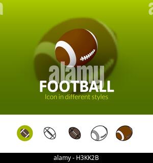 Fußball-Ikone in anderen Stil Stock Vektor