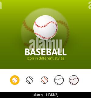 Baseball-Symbol im anderen Stil Stock Vektor