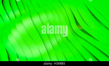 Abstrakte Welle Streifen Hintergrund, digitale 3d Illustration. Stockfoto