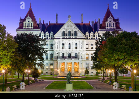Albany, New York, USA an der New York State Capitol. Stockfoto