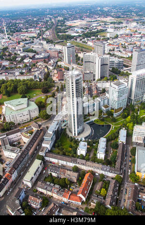 Areal Schuss der Stadt Essen, Deutschland, Stadtzentrum, Innenstadt, Geschäftsviertel, Stockfoto