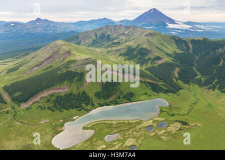 Schöne Landschaft im Süd-Kamtschatka-Naturpark. Stockfoto