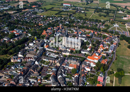 Die Stadt Xanten in Niederrhein, Deutschland, archäologischer Park, einer ehemaligen römischen Siedlung, Stadtzentrum, Kuppel, Stockfoto