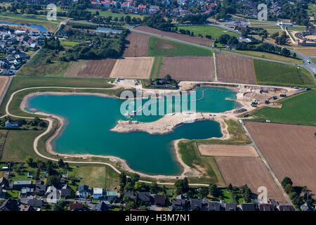 Die Stadt Xanten, in der unteren Rhein Bereich, Deutschland, Bagger, Kies-Extraktion, See, Stockfoto