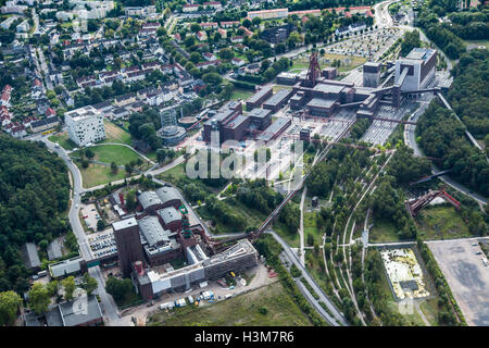 Areal Schuss der Zeche Zollverein, ein UNESCO-Weltkulturerbe in Essen Deutschland, ehemalige größte Zeche der Welt, Stockfoto