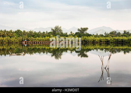 Aussicht auf See, Gili Meno, Lombok, Indonesien Stockfoto