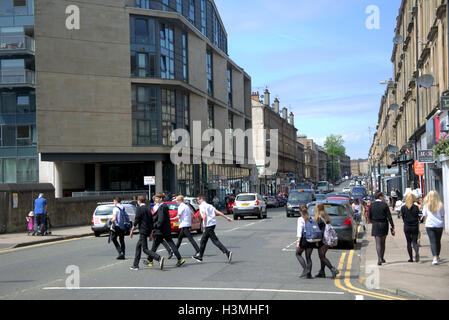 Finnieston ist Schottlands Shoreditch der gentrifizierten schlechten Teil der Stadt, das grenzt an die wohlhabenden wünschenswert Westend Stockfoto