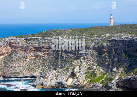 Cape Du geschafft und sein Leuchtturm in Flinders chase Nationalpark, Kangaroo Island, South Australia Stockfoto