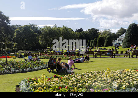 Botanische Gärten inmitten einer Parklandschaft im Westend von Glasgow Stockfoto