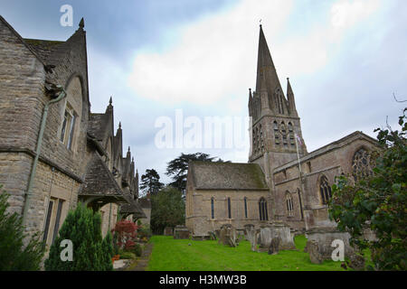 St. Marien Kirche, Witney, West Oxfordshire, Cotswolds, England, Vereinigtes Königreich Stockfoto