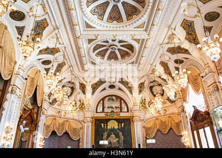 Das opulente Dekor im Casino von Monte Carlo, Monaco ...