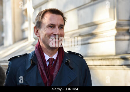 Downing Street, London, UK. 11. Oktober 2016. Jeremy Hunt. Minister des Kabinetts in der Downing Street. Bildnachweis: Matthew Chattle/Alamy Live-Nachrichten Stockfoto