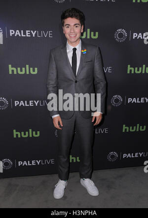 Beverly Hills, CA, USA. 11. Oktober 2016.  Noah Galvin. Die Paley Mitte für Medien präsentiert PaleyLive '' echte O' Neals '' auf Paley Center For Media statt.  Bildnachweis: Birdie Thompson/AdMedia/ZUMA Draht/Alamy Live-Nachrichten Stockfoto