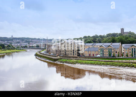 Der Fluß Lune in Lancaster Lancashire UK Stockfoto