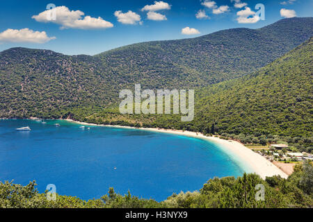 Der berühmte Strand von Antisamos in Kefalonia Island, Griechenland Stockfoto