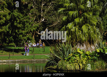 Großen Teich in den Royal Botanic Gardens. Stockfoto