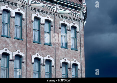 Detail des historischen Gebäudes in Leadville, Colorado Stockfoto