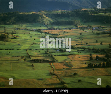 Ackerland entlang der Mole Creek, Stockfoto