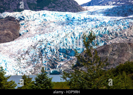 Mendenhall-Gletscher in der Nähe von Juneau Hauptstadt von Alaska Stockfoto
