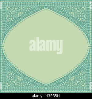 Geometrischen Ecke Rahmen Muster ethnischen Fliese farbenfrohen abstrakten Hintergrund Vektor Stock Vektor