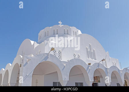 Orthodoxe Kathedrale in Fira, Santorini Stockfoto