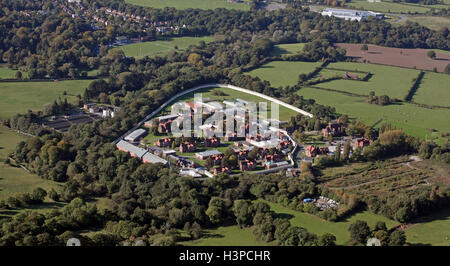 Luftaufnahme von HMP Styal Gefängnis in der Nähe von Wilmslow, Cheshire, UK Stockfoto