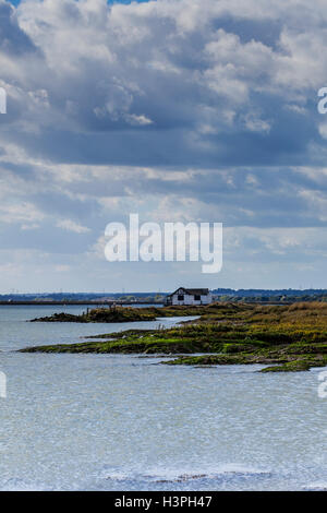 Bootshaus am Stow Creek am River Crouch Stockfoto