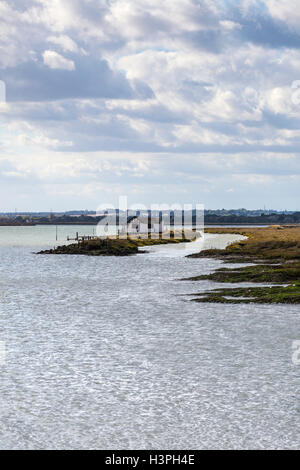 Bootshaus am Stow Creek am River Crouch Stockfoto