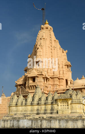 Jain-Tempel der Heiligen Palitana oben in den Bundesstaat Gujarat in Indien Stockfoto