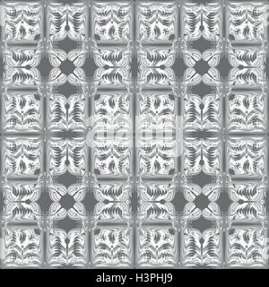 Grau-weißen Muster nahtlose auf grauem Hintergrund Stock Vektor