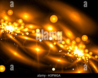 Abstrakte Unschärfe mit Luftblasen - Digital generiert Stockfoto