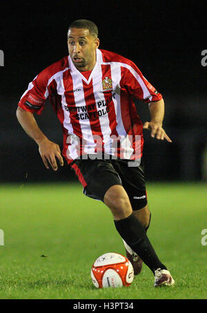 Michael Spencer unterstützt - AFC unterstützt Vs Canvey Island - Ryman League Premier Division Fußball im Stadion - 09.07.10 Stockfoto