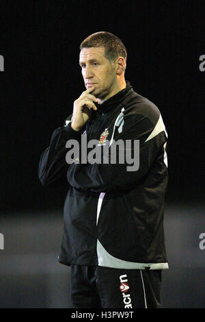 AFC unterstützt Manager Jim McFarlane - AFC unterstützt Vs Folkestone Invicta - Ryman League Premier Division Fußball im Stadion - 10.05.10 Stockfoto