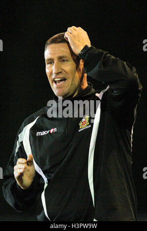 AFC unterstützt Manager Jim McFarlane - AFC unterstützt Vs Folkestone Invicta - Ryman League Premier Division Fußball im Stadion - 10.05.10 Stockfoto