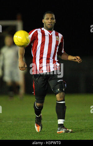 Rickie Hayles unterstützt - AFC unterstützt Vs Harrow Borough - Ryman League Premier Division Fußball im Stadion, Upminster Bridge - 01.10.12 Stockfoto