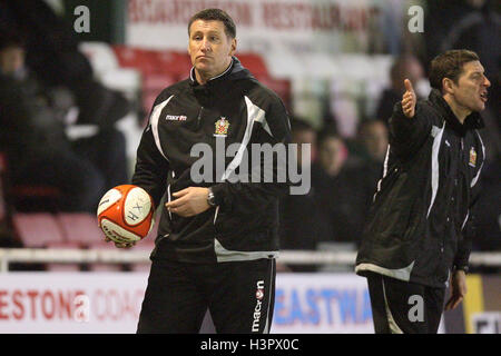 AFC unterstützt Manager Jim McFarlane - AFC unterstützt Vs Hastings United - Ryman League Premier Division Fußball im Stadion - 15.03.11 Stockfoto