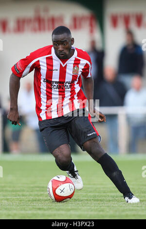 Tambeson Eyong unterstützt - AFC unterstützt Vs Hendon - Ryman League Premier Division Fußball im Stadion - 18.09.10 Stockfoto