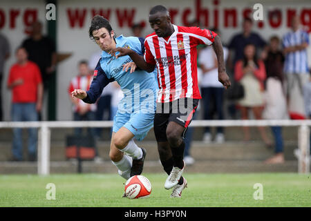 Tambeson Eyong in Aktion für unterstützt - AFC unterstützt Vs Maidstone United - Fußball Freundschaftsspiel auf der Stadion - 13.08.11 Stockfoto