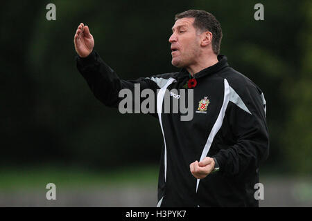 AFC unterstützt Manager Jim McFarlane - AFC unterstützt Vs Tonbridge Angels - Ryman League Premier Division Fußball im Stadion - 13.11.10 Stockfoto