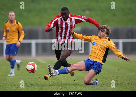 Tambeson Eyong in Aktion für unterstützt - AFC unterstützt Vs Cray Wanderers - Ryman League Premier Division Fußball im Stadion - 17.03.12 Stockfoto