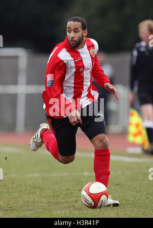 Michael Spencer unterstützt - AFC unterstützt Vs Horsham - Ryman League Premier Division Fußball im Stadion - 13.03.10 Stockfoto