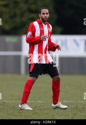 Michael Spencer unterstützt - AFC unterstützt Vs Horsham - Ryman League Premier Division Fußball im Stadion - 13.03.10 Stockfoto