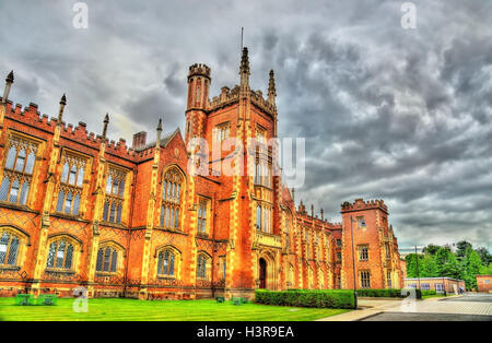 Ansicht der Queens University in Belfast - Northern Ireland Stockfoto