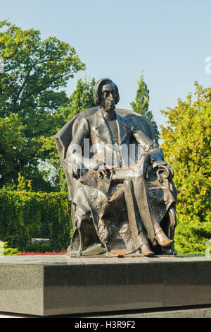 Fryderyk Chopin-Statue im Park Poludniowy (South Park), Wroclaw/Breslau, Polen. Stockfoto