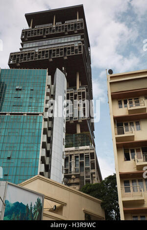 Antilia ist das teuerste Privathaus der Welt Stockfoto