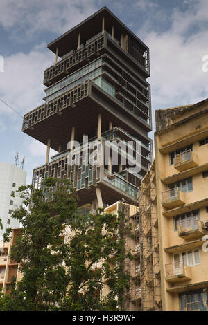 Antilia ist das teuerste Privathaus der Welt Stockfoto