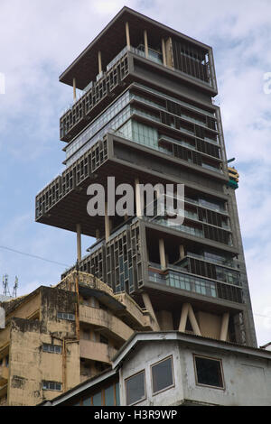 Antilia ist das teuerste Privathaus der Welt Stockfoto