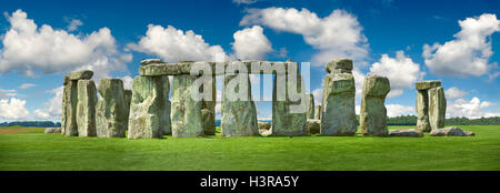 Stonehenge neolithischen Alter Menhir Kreis Denkmal, Wilshire, England Stockfoto