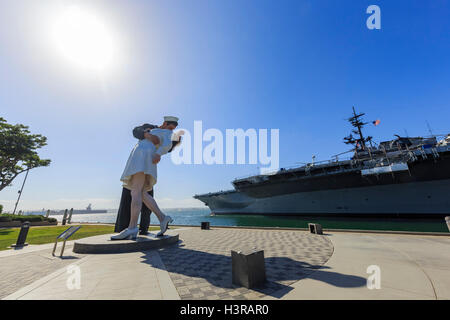 San Diego, 2 Mai: Bedingungslose Kapitulation Statue am 2. Mai 2016 in San Diego, Kalifornien Stockfoto
