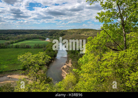 Buffalo National River, Arkansas: Buffalo River in der Nähe von Tyler Bend Vorfrühling Stockfoto